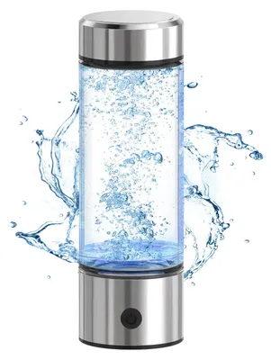 Wasserstoff-Wasserflasche 430 ml, SPE/PEM, 1600 ppb, USB-wiederaufladbar