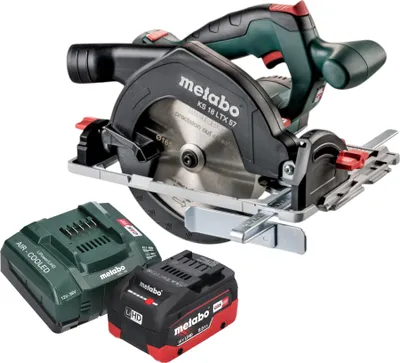 Produktbild von Metabo KS 18 LTX 57 Akku Handkreissäge 18 V 165 mm + 1x LiHD Akku 8,0 Ah + Ladegerät