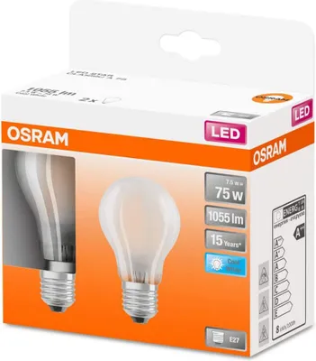 Image de Led Std Full Glass 7.5w E27 Blanc Froid Boite 2 - Osram