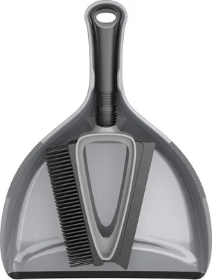 Obrázek produktu pro Čistič s měkkými štětinami, šedo-černý, pro domácnost