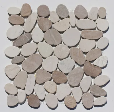 Produktbild von Mosaikfliesen - K-554 - Kieselstein Bodenfliesen Badfliesen Naturstein Fliesen Lager Verkauf Stein-mosaik Herne NRW