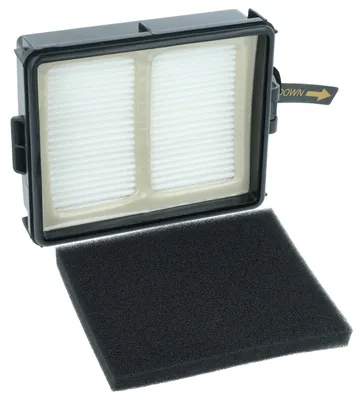 Produktbild von vhbw Staubsaugerfilter kompatibel mit Shark Detect Pro IW1120C, IW1615, IW3110C Staubsauger - Kombifilter (Vorfilter + HEPA-Filter) Schwarz Weiß