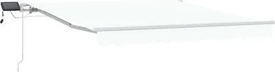 Image de vidaXL Store rétractable blanc 300 x 250 cm en tissu et acier