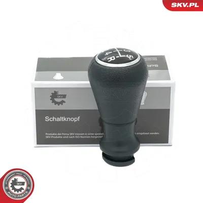 Immagine prodotto di ESEN SKV Pomello del cambio Pomello del cambio cromato/nero a 5 marce, compatibile con PEUGEOT 206 berlina (2A/C), 206 SW (2E/K), 406 (8B), 406 Coupé (8C) e 406 Break