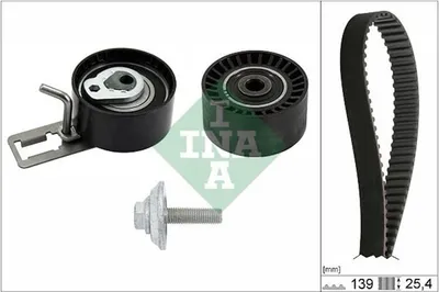 Produktbild von INA Zahnriemensatz für Citroen C3 Ds3 Peugeot 2008 206+ 207 207/207+ 208