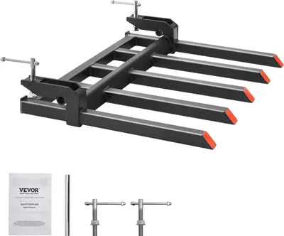 Zdjęcie produktu dla Widły paletowe do ładowacza 1200kg 120cm – uchwyt traktor koparka