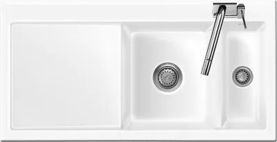 Produktbild von Flächenbündige Spüle MERA 100 F Grönland Becken rechts - Handbetätigung