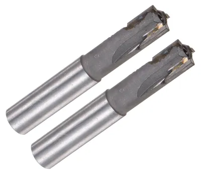 Produktbild von Fräser mit quadratischem Kopf, 3 Schneiden, 0,55" Durchmesser, Volllegierung, hohe Härte - 2 Stück