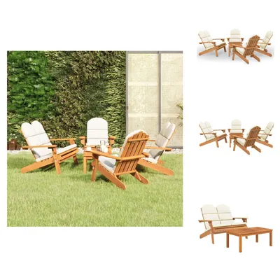 Immagine prodotto di vidaXL Set da salotto da giardino 5 pezzi Adirondack in legno massiccio di acacia - Set di mobili da giardino