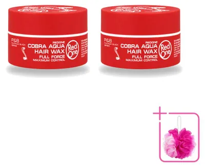 Immagine prodotto di 2 x Cera modellante per capelli Red One Cobra Aqua - Massima tenuta - 150 ml - Confezione risparmio - 2 pezzi