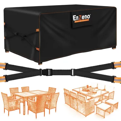 Produktbild von Gartenmöbelabdeckung 180x120x74cm 500D Oxford Gewebe winddicht wasserdicht