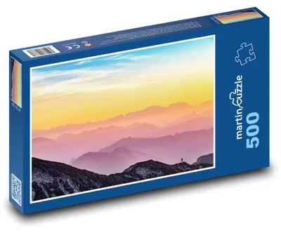 Obrázok produktu pre Puzzle 500 Západ Slnka v Rakúskych Alpách - martinpuzzle