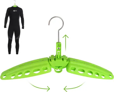 Imagen del producto de Perchas para trajes de neopreno, de secado rápido, plegables, con ventilación, ideales para trajes de buceo y deportes acuáticos