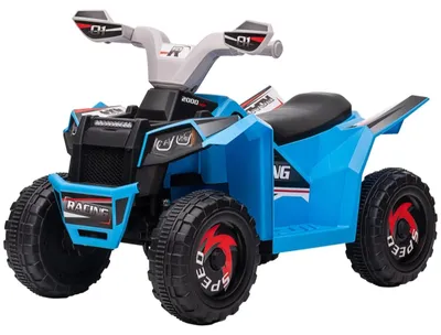 Produktbild von Elektro Kinderquad 2-5 km/h Vorwärts & Rückwärtsgang 18-36 Monate Blau für Kinder Garten