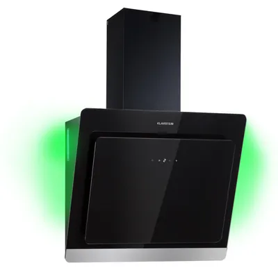 Produktbild von Klarstein Dunstabzugshaube 60cm, Abluft-Dunstabzugshaube, Abzugshaube mit Aktivkohl-Filter, Dunstabzug mit 563m³/h Luftstrom, Wandhauben mit RGB-LEDs & IoT/Wifi, Leise Dunstabzugshauben 60 cm