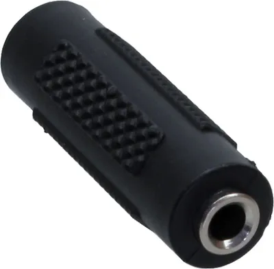 Produktbild von InLine Audio Adapter, 3,5mm Klinke Buchse / Buchse, Stereo, 3.5mm jack female, 3.5mm, Schwarz