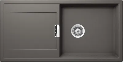 Produktbild von Schock Einbauspüle Flächenbündig Mono D-100L FB Silverstone