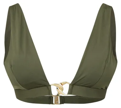 Productafbeelding van Biba - Topje voor bikini, damesmodel, plunge-bh GT33547 (maat 34 DE) (khaki groen)