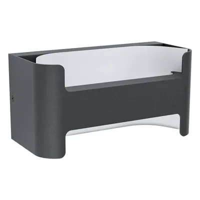 Produktbild von EGLO Passirano, Wandbeleuchtung für den Außenbereich, Schwarz, Transparent, Weiß, Aluminium, Kunststoff, IP44, Fassade, I