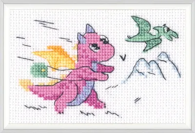 Image de Kit point de croix compté RTO "Chase", 11x6,5cm