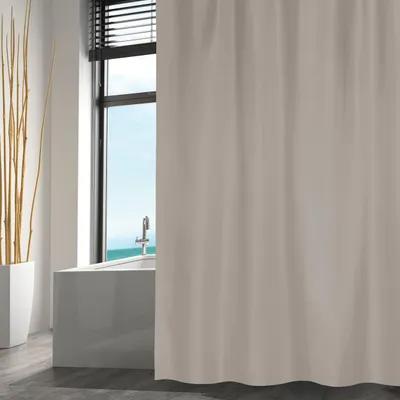 Produktbild von Duschvorhang MSV Textil 180 x 200 cm taupe