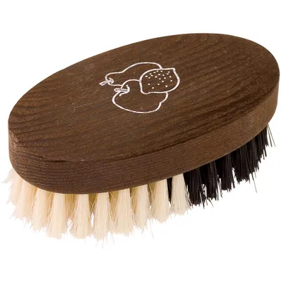 Zdjęcie produktu dla Szczotka do owoców Redecker czarna + jasne włosie thermowood