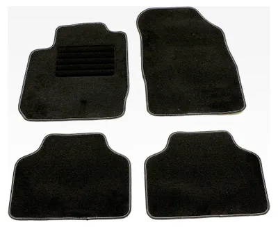 Produktbild von Fußmatten Set für vorne und hinten in Schwarz
