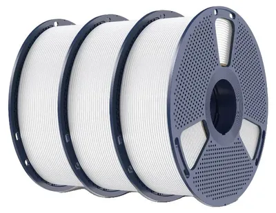 Immagine prodotto di Filamento 3D, materiale ABS, compatibile con stampanti FDM, colore bianco, 3 kg