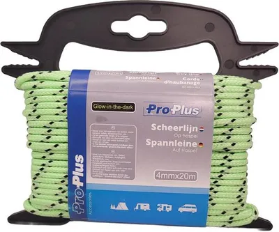Produktbild von Spannleine 4mm x 20m Glow-in-the-dark auf Haspel