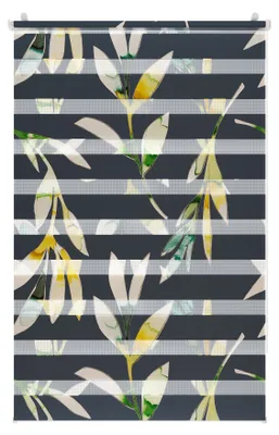 Produktbild von Lichtblick Duo Rollo ohne Bohren, blickdicht, Tageslicht - bunt Dunkelblau 45 cm x 150 cm (B x L)