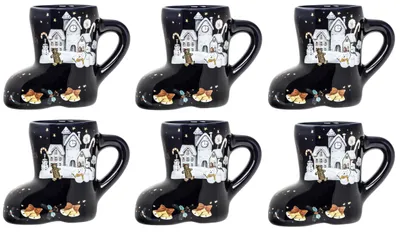 Produktbild von Set von 6 Glühweinbechern in Stiefelform