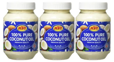 Zdjęcie produktu dla KTC Pure Coconutoil czysty olej kokosowy najwyższej jakości 500ml 3-pak