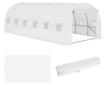 Obrázek produktu pro Folie pro skleník tunelového typu, rozměry 6x3x2 metry | Barva: bílá | Rozměry: 300x600x200 cm