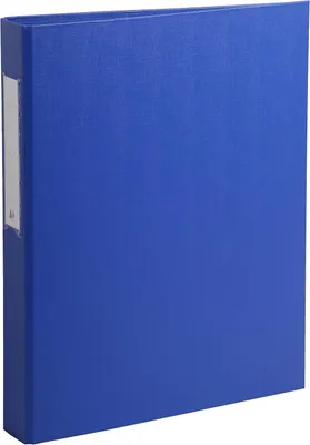 Produktbild von Exacompta Ringbuch festes Karton 1,8mm PP kaschiert 2 Ringe 25mm Blau DIN A4