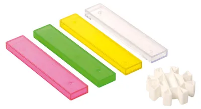 Productafbeelding van Eduplay Transparante bouwstenen - kleurrijke set bouwstenen