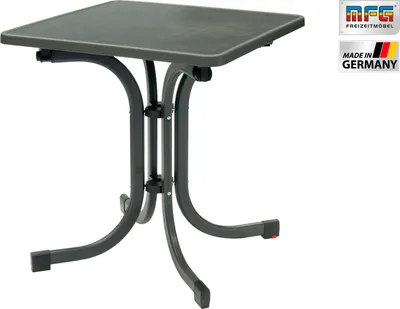 Produktbild von MFG Boulevardklapptisch 70x70 cm, anthrazit/schiefer, wetterfest