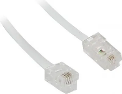 Produktbild von Telefonkabel (Modularkabel/Westernkabel) Kupferkaschierter Aluminiumleiter (CCA), RJ45-Stecker (8P4C) > RJ11/RJ14-Stecker (6P4C)