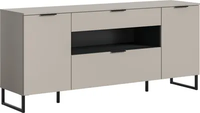 Produktbild von Sideboard >Noida< in kaschmir - 80x185x41cm (BxHxT)