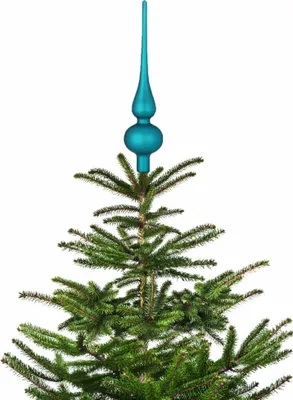 Produktbild von Christbaumspitze 26cm Deep Blue dunkelcyan matt