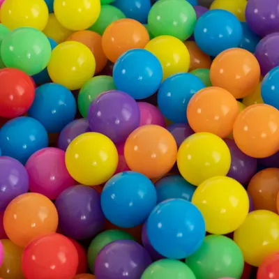 Produktbild von HOME DELUXE - Spielbälle SPIN - Bälle für Bällebad - Bunt, 120 Stück I Babybälle Kugelbad Plastikbälle