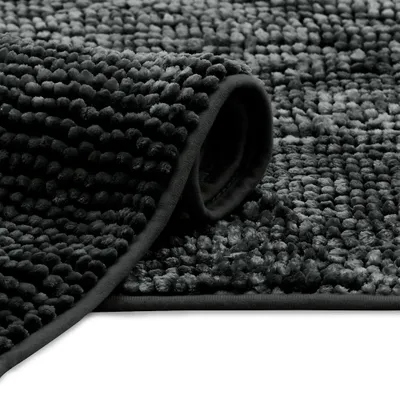 Produktbild von Badematte Badteppich WC Matte Badvorleger Duschvorleger Badezimmer rutschfest 70x120 cm Anthrazit