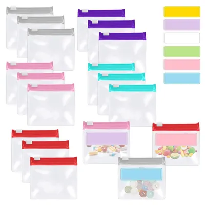 Imagen del producto de 15 unidades de bolsas con cremallera, bolsas para congelar, y plástico EVA