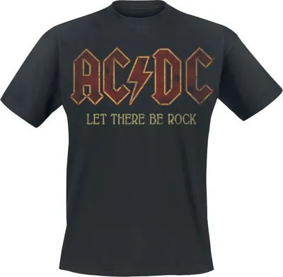 Produktbild von AC/DC - T-Shirt Sounds Light Drums Guitar Front- & Backprint - schwarz