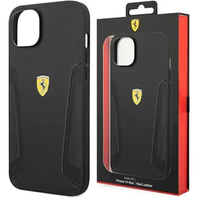 Produktbild von Ferrari Fehcp14Mrbuk Iphone 14 Plus 6,7"" Czarny/Schwarz Hardcase Leder Stempel Seiten