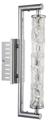 Produktbild von LED Wandleuchte, Chrom, Glas, klar, B 38 cm