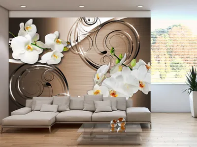 Produktbild von Vlies Fototapete Blumen 300x210 cm Tapeten Wandtapete XXL Orchidee b-A-0065-a-c