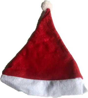 Zdjęcie produktu dla Czapka świąteczna - Czapka Mikołaja - Czapka Mikołaja czerwona z bobble 4 pack