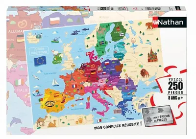 Immagine prodotto di Puzzle da 250 pezzi - Mappa d'Europa