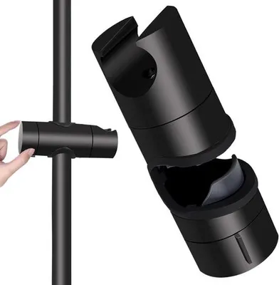 Produktbild von Universal-Brausehalter - Passend für Duschstange - 1 Stück - Schwarz - ABS