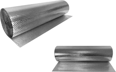 Produktbild von JOIEYOU Izolační fólie Izolační fólie 0,6x20m Tepelná fólie Reflexní fólie Izolace topení 3-4mm Dvojitá hliníková izolační fólie Reflexní fólie pro radiátory Podlaha Stěna Střecha Okno